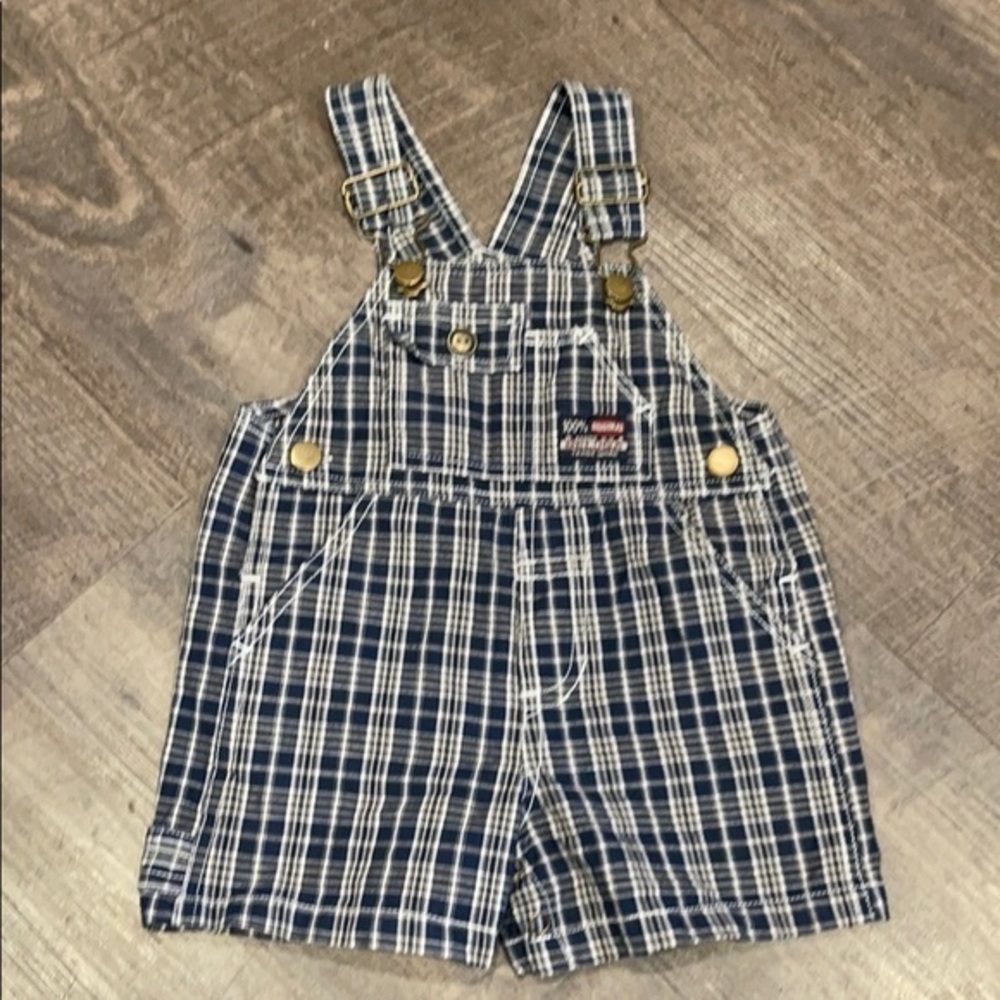 Beluga plaid overalls